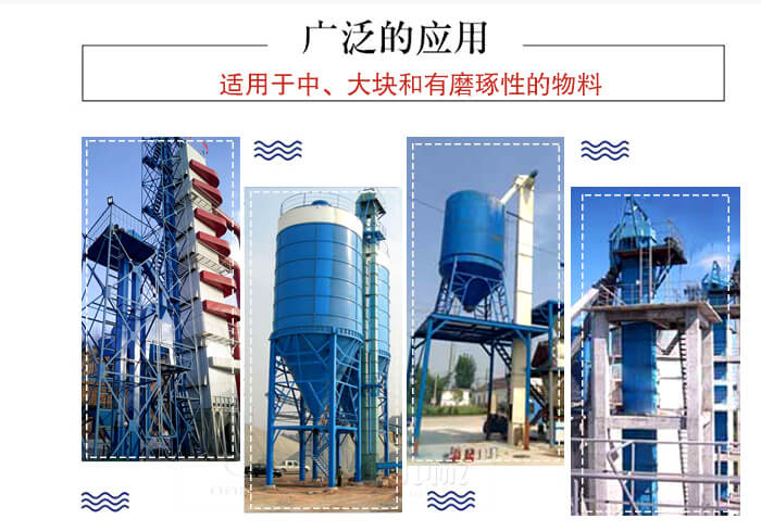 斗式提升機主要適用范圍主要是化工，糧食，建筑材料較多。