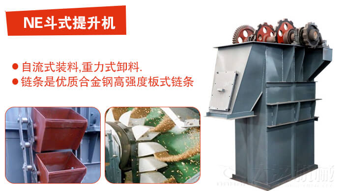 斗式提升機有：板鏈式，皮帶式等多種形式主要依靠料斗完成物料的提升目的。